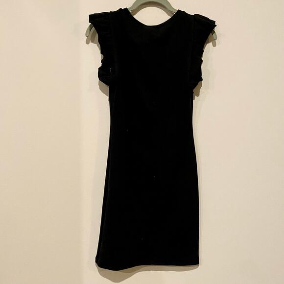 ZARA Ruffle Ribbed Fitted Dress - Picture 10 of 10